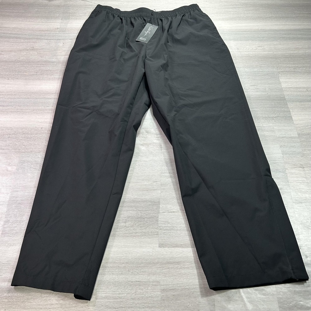 NEW Walter Hagen Hagen Rain Pants Mens XL Black Golf Water Resistant MGA16104
